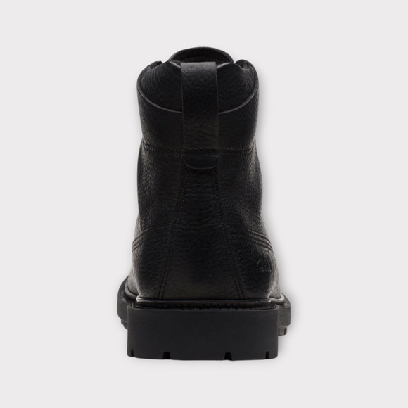 Clarks Mens Craftdale 2 Hi Boot. Black Leather. 26169000